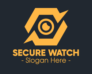 Yellow Hexagon Surveillance  logo