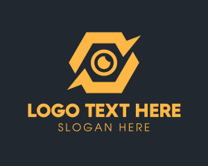 Yellow Hexagon Surveillance  logo