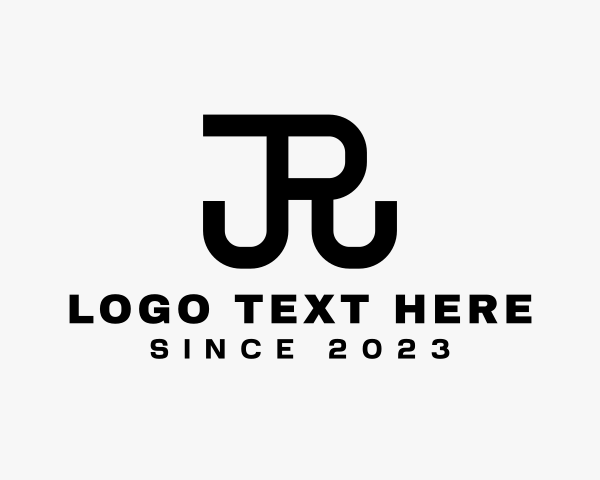 Letter Jr logo example 3