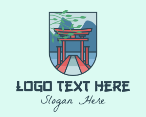 Japanese Torii Gate logo design