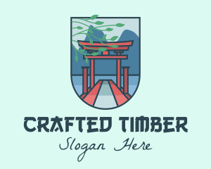 Japanese Torii Gate logo design