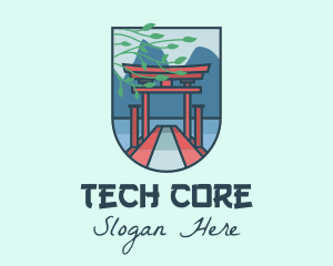 Japanese Torii Gate logo design