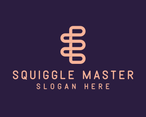 Antenna Line Squiggles logo design