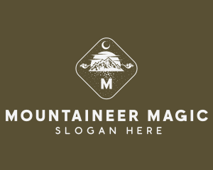 Mountain Hiking Badge logo design