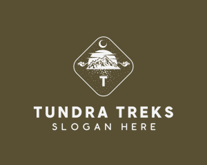 Mountain Hiking Badge logo design