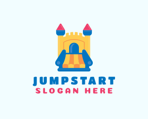 Inflatable Castle Slide logo design