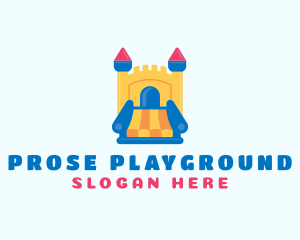 Inflatable Castle Slide logo design