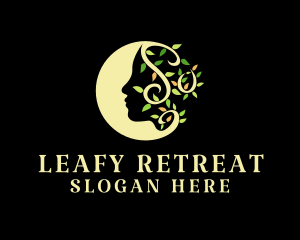 Leaf Woman Spa logo design