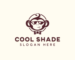 Shades Monkey Bowtie  logo design