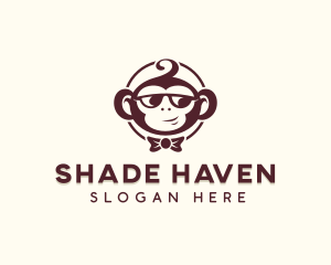 Shades Monkey Bowtie  logo design