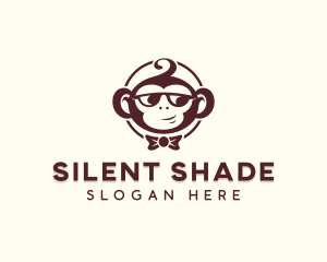 Shades Monkey Bowtie  logo design