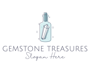 Crystal Gem Bottle logo design