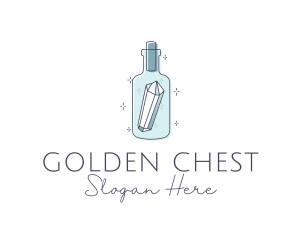 Crystal Gem Bottle logo design