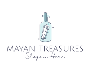 Crystal Gem Bottle logo design