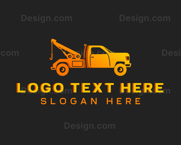 Towing Pickup Truck Logo