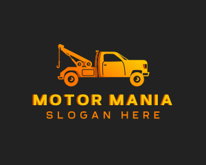 Towing Pickup Truck logo design