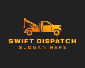 Towing Pickup Truck logo design