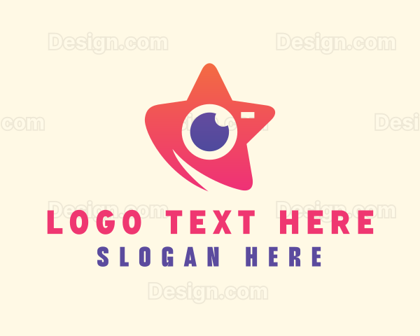 Gradient Star Camera Logo