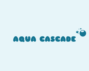 Aqua Washer Bubbles  logo design