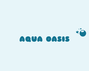 Aqua Washer Bubbles  logo design