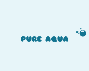 Aqua Washer Bubbles  logo design