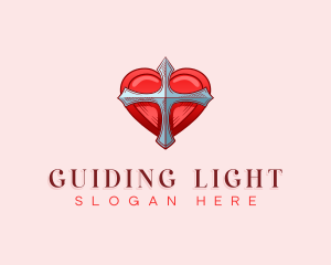 Heart Cross Charity  logo design