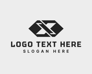 Modern Generic Business Letter X logo