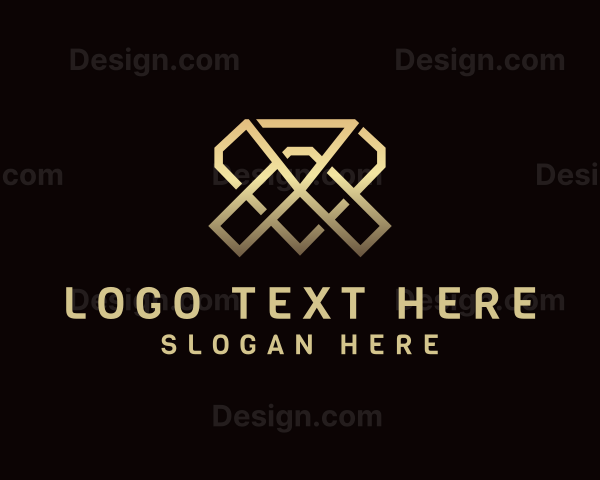 Luxury Diamond Letter VA Logo