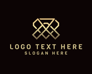 Luxury Diamond Letter VA logo