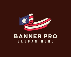 United States Nationalistic Banner logo design