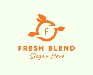 Orange Fruit Fresh Citrus  logo design