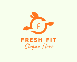 Orange Fruit Fresh Citrus  logo design