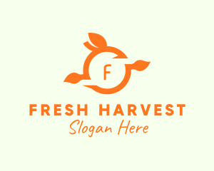 Orange Fruit Fresh Citrus  logo design