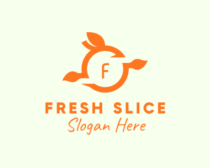 Orange Fruit Fresh Citrus  logo design