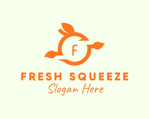 Orange Fruit Fresh Citrus  logo design