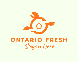 Orange Fruit Fresh Citrus  logo design