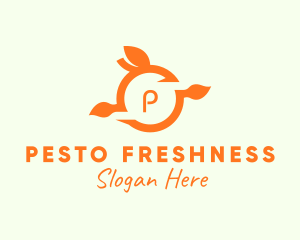 Orange Fruit Fresh Citrus  logo design