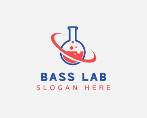 Planet Laboratory Flask logo design