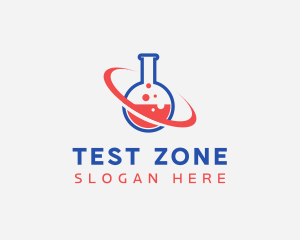 Planet Laboratory Flask logo design