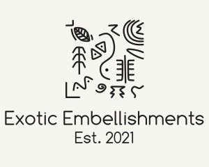 Primitive Drawing Anthropologist logo design