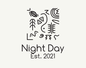 Primitive Drawing Anthropologist logo design