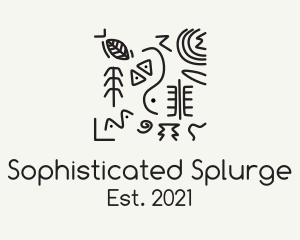 Primitive Drawing Anthropologist logo design