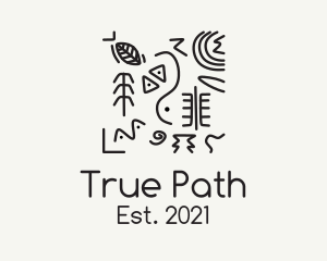 Primitive Drawing Anthropologist logo design