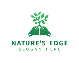 Green Book Tree logo design