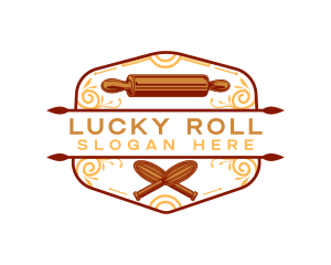 Pastry Bakery Rolling Pin logo design