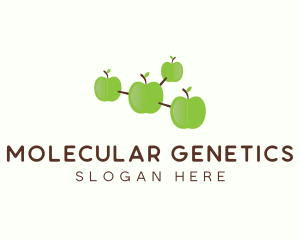 Green Apple Molecule logo