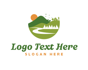 Mountain Landscape Farmhouse logo