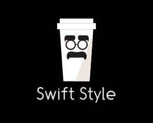 Coffee Cup Cartoon logo design