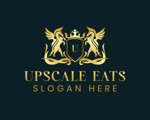 Premium Pegasus Insignia logo design