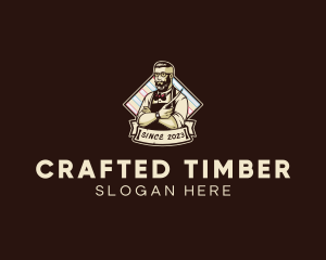 Hipster Retro Barbershop logo design